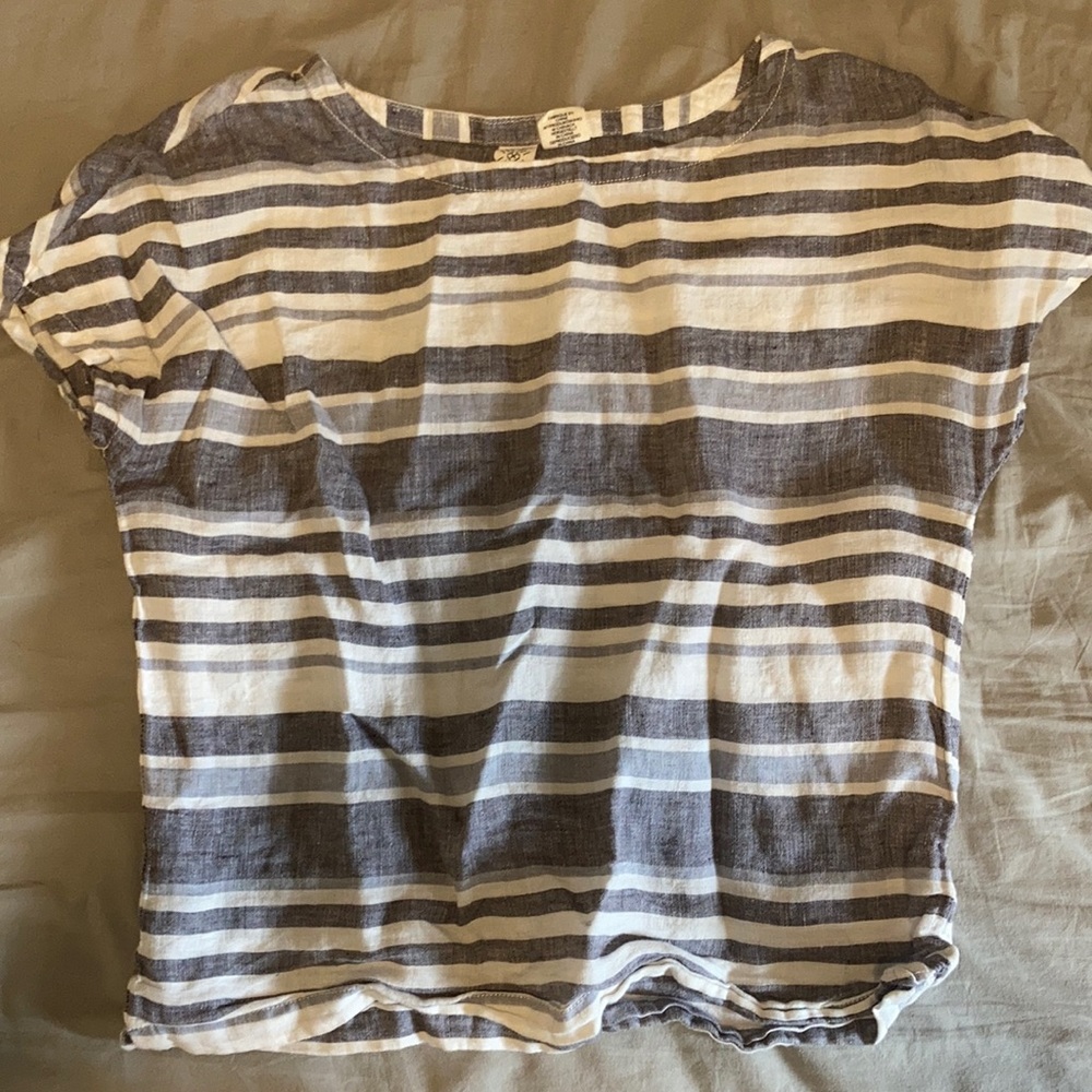 Artisan NY linen striped top